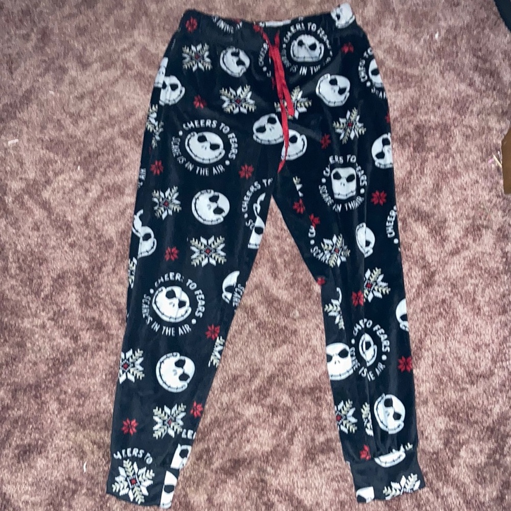 These are Disney red white and black night before Christmas pants!